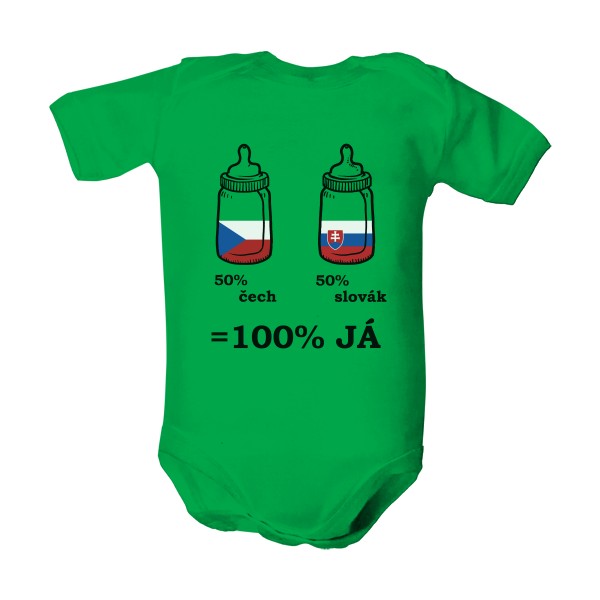 Dětské body  s potlačou 100% já