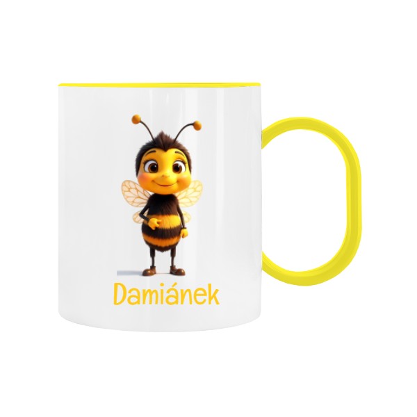 Detský hrnček plastový s potlačou Čmeláček se jménem 