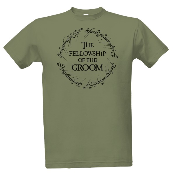 Tričko s potlačou Groom fellowship